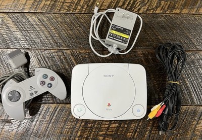 Sony PS one Console White Bundle w/Controller, AC Power Adapter & AV Cable