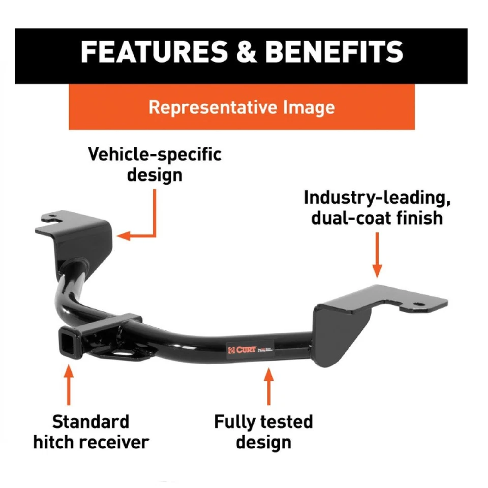 Curt Class 2 Trailer Hitch 12036 for Ford Edge / Lincoln MKX Foto 2 de 4