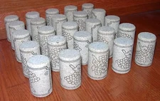 WINE CORKS 25 #8 NEW FIRST QUALITY NATURAL AGGLO CORK #8x1.5 for WINE BOTTLES