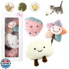 Catnip Toys for Indoor Cats - Cute Chew Toys for Teething, 3Pcs Bite Resistan