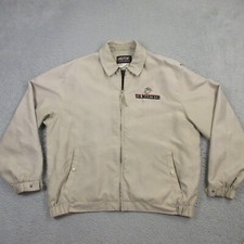 Vintage US Marines Bomber Jacket 50" inch Chest Hilton Windbreaker Navy Veteran