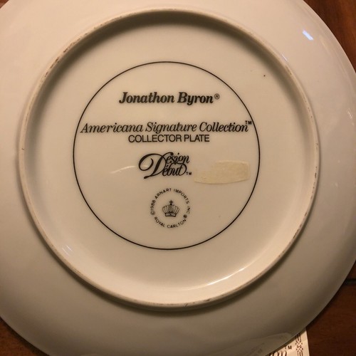 vintage jonathon byron’ mother & child handpainted porcelain plate - Picture 8 of 10