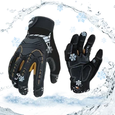 Vgo 1 Pair 32°F Waterproof Heavy-Duty Winter Mechanic Glove w/3M liner(SL8849FW)