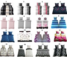 4 tlg 2 tlg Microfaser Bettwäsche 135x200 Bettwaren Bettbezug Sommerfarben Krone