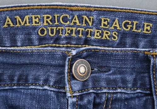 Pantalones cortos de jean American Eagle 2014 corte ajustados elásticos talla 36 (medida 37x14) - Imagen 3 de 10