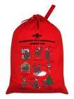 Spooky Cat Santa Sack Behaviour Of A Christmas Red 46x60cm