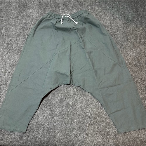 NEW Tendency Pants Womens Green Large Drawstring Elastic Waist Stretch High Rise