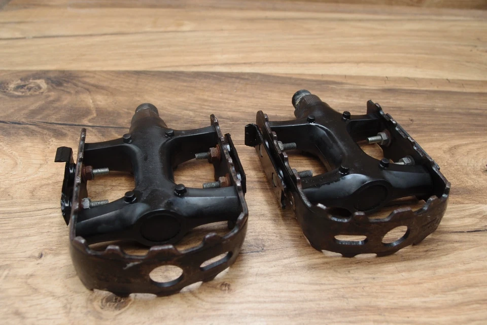 Pedales retro MTB Shimano Exage Mountain PD-M450 1989 VÍA Japón Bear Trap Foto 4 de 4