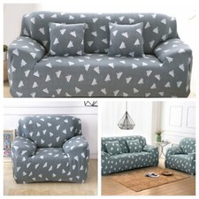 1/2/3/4 Seater Print Stretch Sofa Covers Slipcover Couch Seat Furniture Cover US