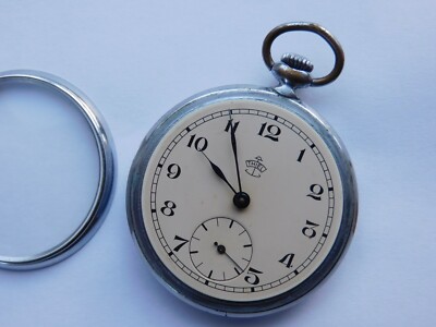 Taschenuhr Saturn 9 Steine Gebr.Thiel Ruhla  Ankerrad Steingelagert defekt