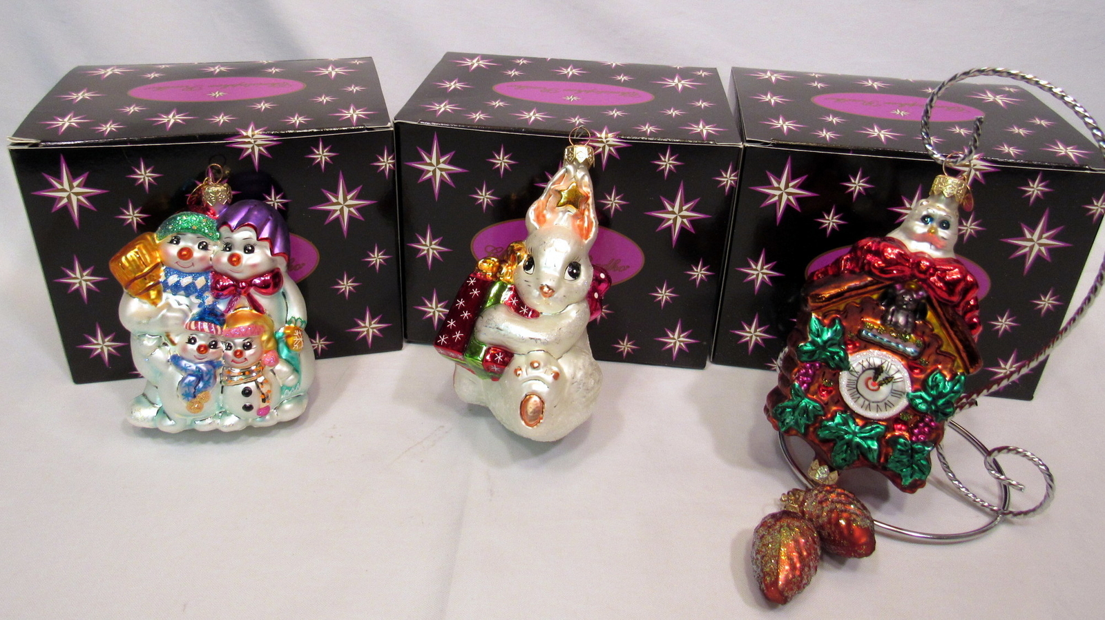 Lot of 3 Christopher Radko Ornaments in Original Boxes with Metal Tags eBay
