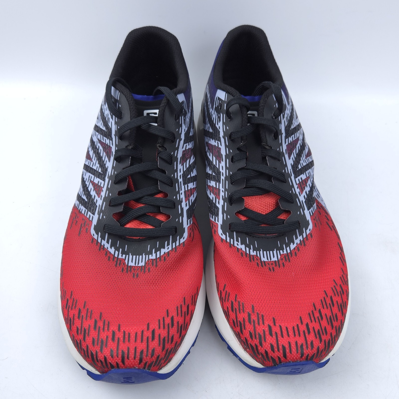 Scarpa Salomon Sonic 5 Balance Trail Running Uomo Taglia 11 Rosso Papavero Blu Clematide