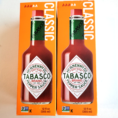 2 - Tabasco Pepper Sauce Large 12 ounce Bottle 2 Pack Original Flavor Hot Spicy - Picture 9 of 17