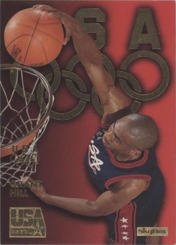 1996 Skybox Fleer USA Basketball Gold Grant Hill G2 Sparkle eBay 1