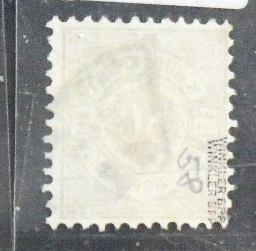 1890 Mi:80,- MiNr 58, Ziffern im Kreis 50 Pf braunrot gestempelt gepr WinklerBPP - Bild 2 von 2