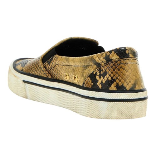 Bally Leory 6304175 Men's Snakeskin-Effect Leather Sneakers MSRP $680 - Picture 3 of 3