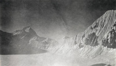 Fluted snow cliffs below Windy Col Mount Everest Expedition 1921 Old Photo