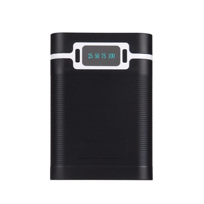 Dual USB Ports 5V/2.5A 2000-12000mAh Power Bank DIY Case For 4*18650 Battery aa