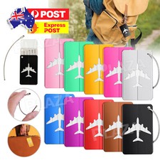 Luggage Tag Aluminum Travel Baggage Suitcase Identity Address Name Label Cards
