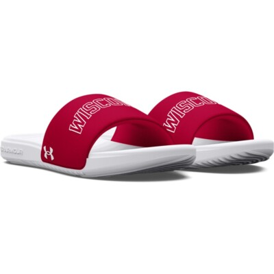 #ad Under Armour 3026148 UA Ansa Graphic Collegiate Slides University of Wisconsin $13.95