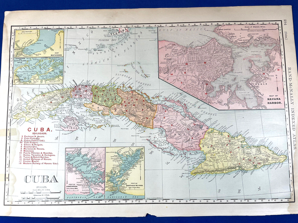 1906 Color Map CUBA 20