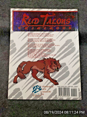 Livre De Jeu De Rôle : Werewolf The Apocalypse - Tribebook 7 : Red Talons - Occasion
