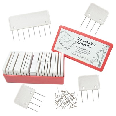 Knitting Blocking Pins, Knitter's Knit Blocking & Pins Kit, Knit Blockers