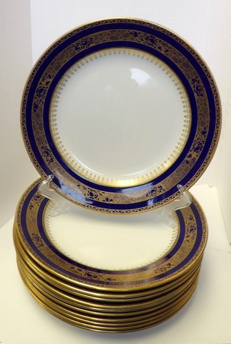 Elf Kieling & Co Losol Ware Kobaltblau & Gold Essteller
