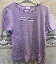 New York Yankees NYY Derek Jeter 2 Purple T-Shirt -Youth Large