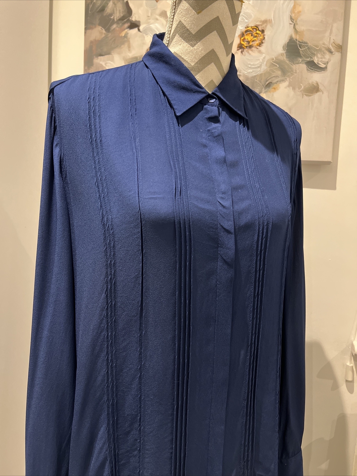 Loose-fitting shirt with pintuck detailing Massimo Dutti Size 12 image 10