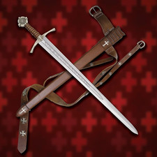 The Accolade Sword of the Knights Templar Handmade Collectible Sword,