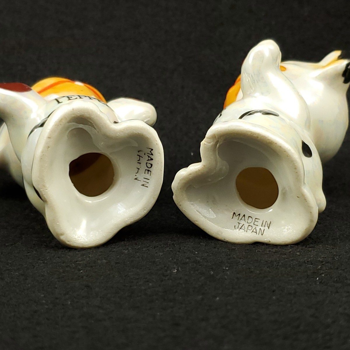 Bonzo The Dog Salt & Pepper Shakers Hand Painted Ceramic Japan
