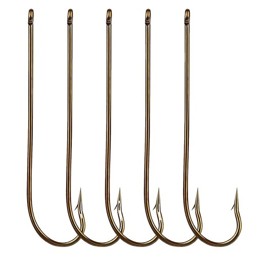 90-Degree Barbed Fishing Hooks Set - Short Shank Aberdeen in 100Pcs | eBay