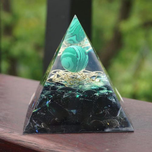 1 PC Pyramid Ball Quartz Crystal Dropper Resin Decoration Natural Orgonite - Picture 43 of 54