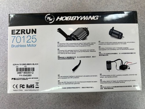 Hobbywing EZRun 70125SD 1/5 Scale Sensored Brushless Motor 560kV 30402850 NEW!! - Picture 5 of 6