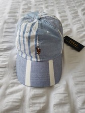 BNWT Polo Ralph Lauren Paneled Striped Oxford Ball Cap - O/S