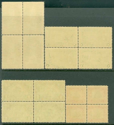 EDW1949SELL : USA 1924-26 Scott #614, 617, 620, 628 Mint NH Blocks of 4. Cat - Picture 2 of 2