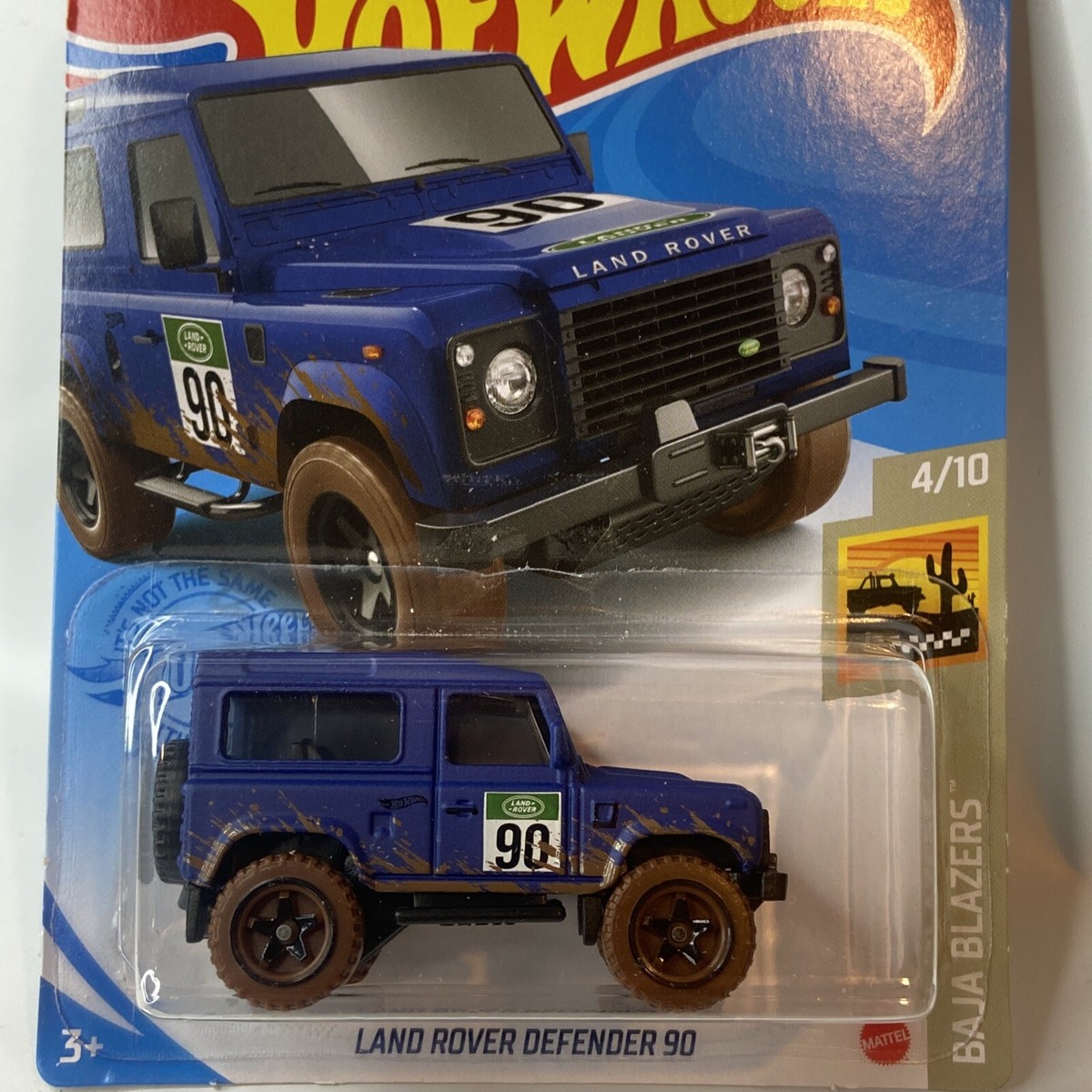 Hot Wheels 2021 HW Baja Blazers 4/10 Blue Land Rover Defender 90
