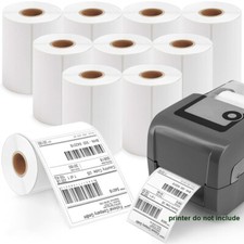 4"x 6" Perforated Direct Thermal Labels Commercial 250/Roll for Thermal Printer