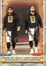 2020 WrestleMania The Usos Def Miz & Shane McMahon for Tag Team Championship
