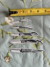 5 Chris Reeve Knives Knife Stickers New