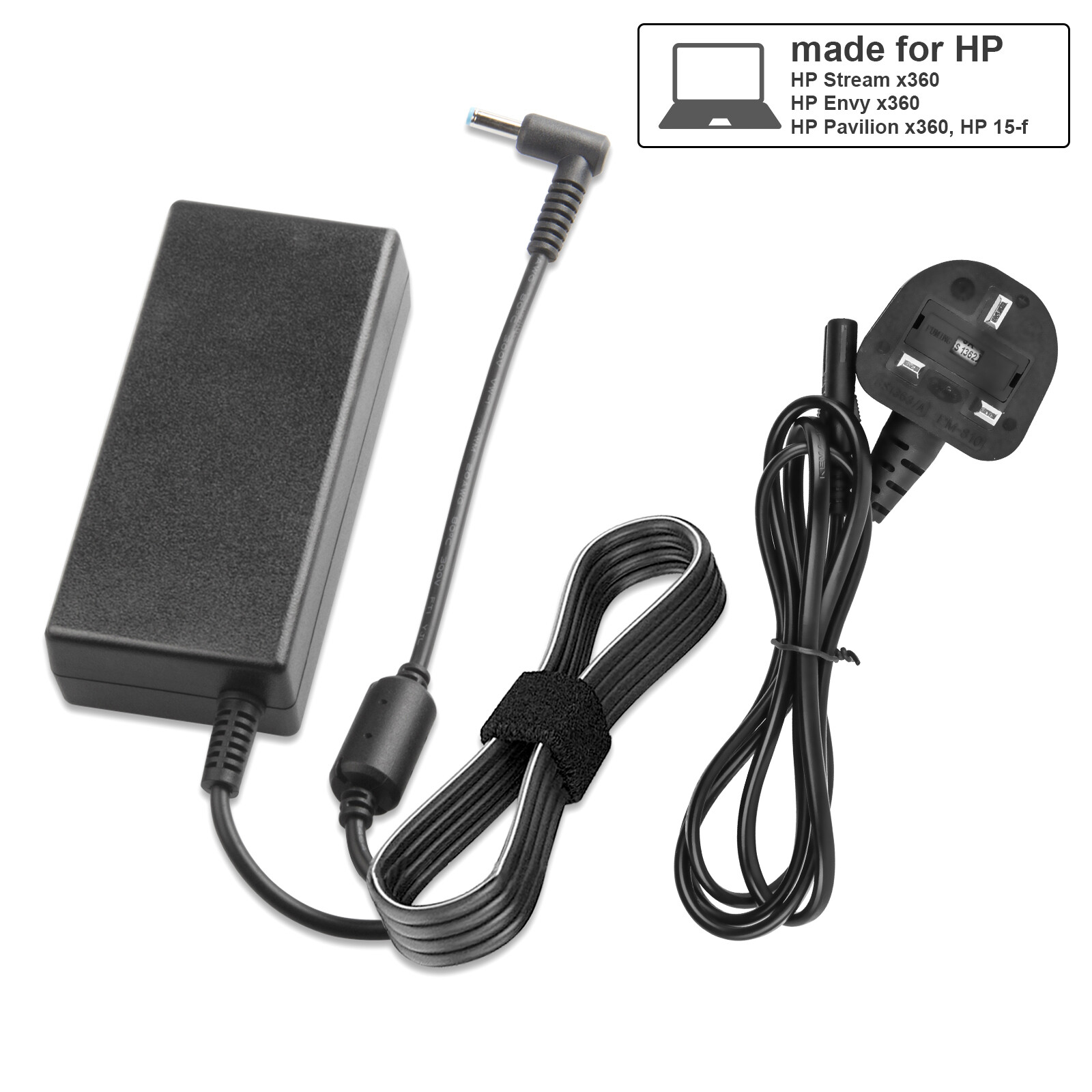 For Hp Pavilion 15ac107na Laptop Blue Tip Charger AC Adapter Power Supply 45W eBay