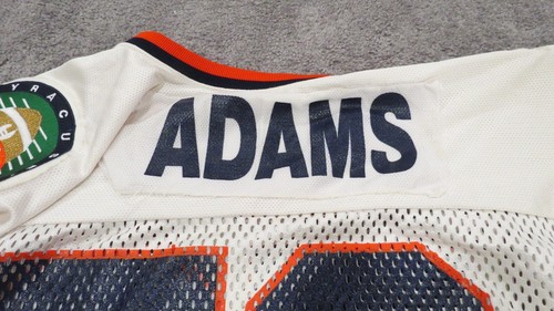 1989 Adams Syracuse Orange Game Used Worn Football Jersey NCAA 100th Patch - Picture 6 of 8