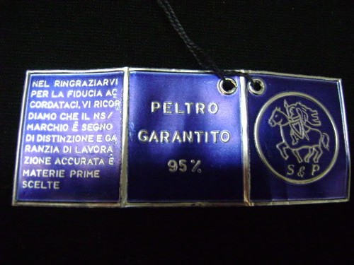 Servizio da caffe' anni 60 ceramica e peltro vintage - Bild 7 von 8