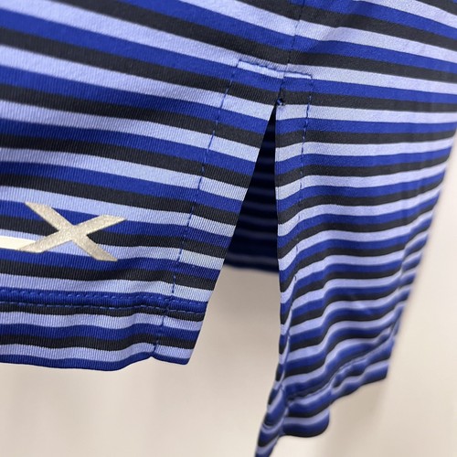 RLX Ralph Lauren Men's Golf Polo Shirt Purple/Blue Striped Doral Logo Size Small - Picture 8 of 10