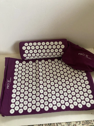 Pro 11 Eco Purple acupressure mat and pillow with carry bag Premium quality