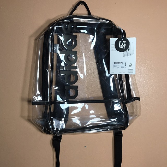 adidas clear linear backpack