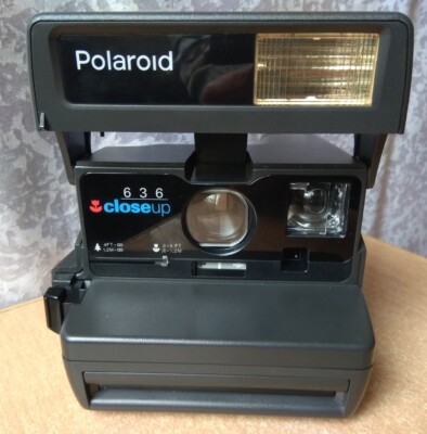 RARE vintage retro camera polaroid 636 closeup