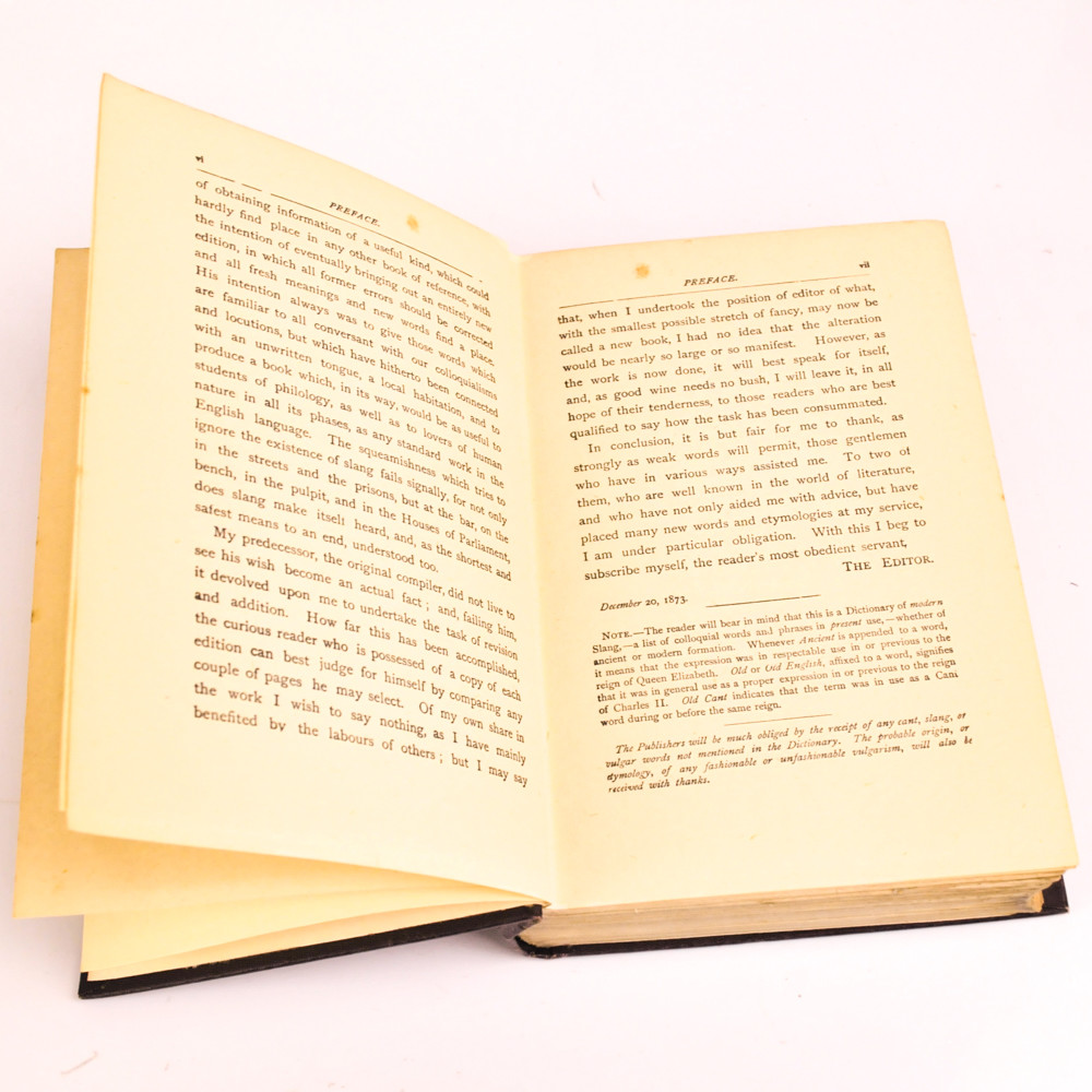 The Slang Dictionary Etymological Historical And Anecdotal 1925 New