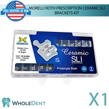 0rthodontic Dental Roth Prescription Ceramic SLI .020" Brackets Kit Morelli